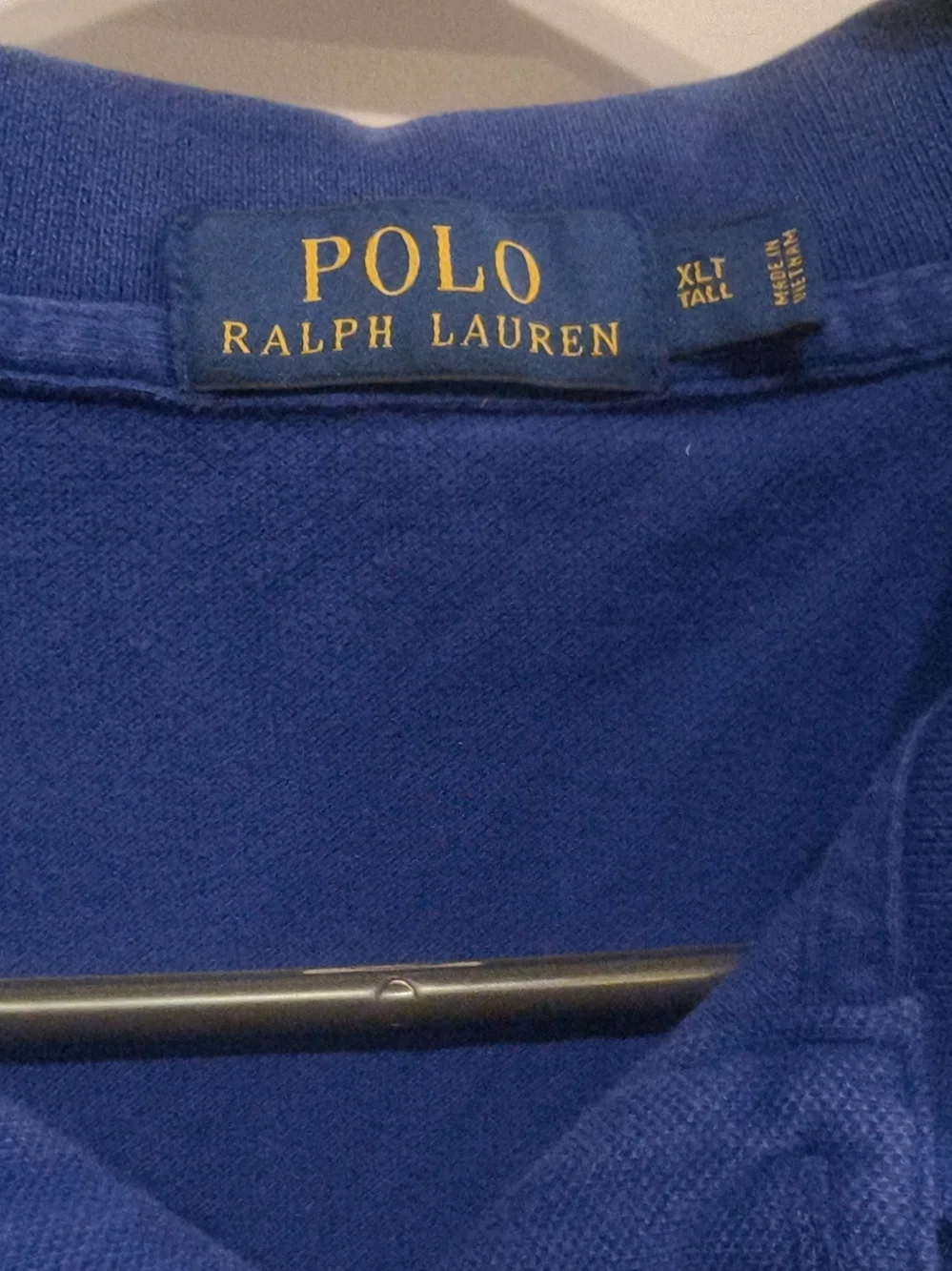Polo by Ralph Lauren Blue Polo with Pink Pony Embroidery | Size XLT